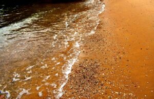 sand, red sand, beach