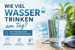 Wie viel Wasser trinken am Tag Rechner